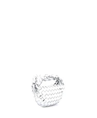 Pre-Owned Bottega Veneta Mini Bv Jodie Hobo Metallic Intrecciato Nappa