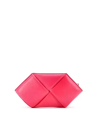 Pre-Owned Bottega Veneta Hexagon CLutch Maxi Intrecciato Leather