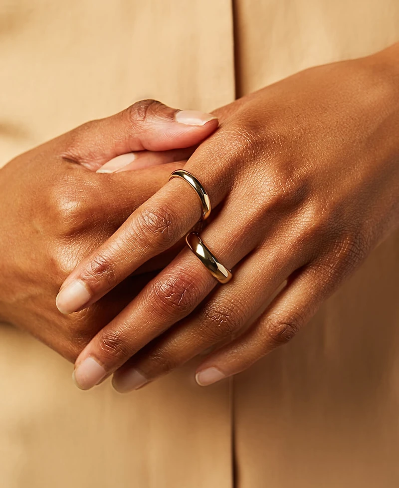 Ana Luisa 14k Gold-Plated Everly High-Polish Band Ring