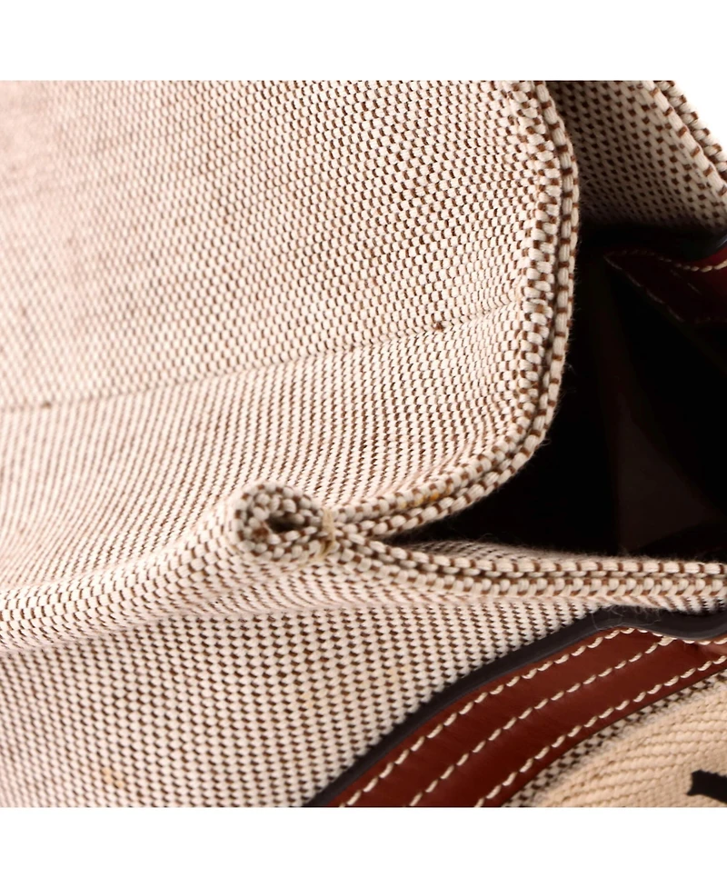 Pre-Owned Chloe Medium Woody Tote Canvas with Leather