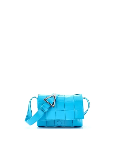 Pre-Owned Bottega Veneta Cassette Crossbody Bag Maxi Intrecciato Leather