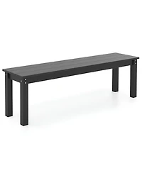 Slickblue 55 Inch Hdpe Outdoor Bench for Patio and Garden