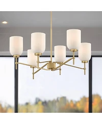 Possini Euro Design Skye 27 3/4" Wide 6-Light Chandelier