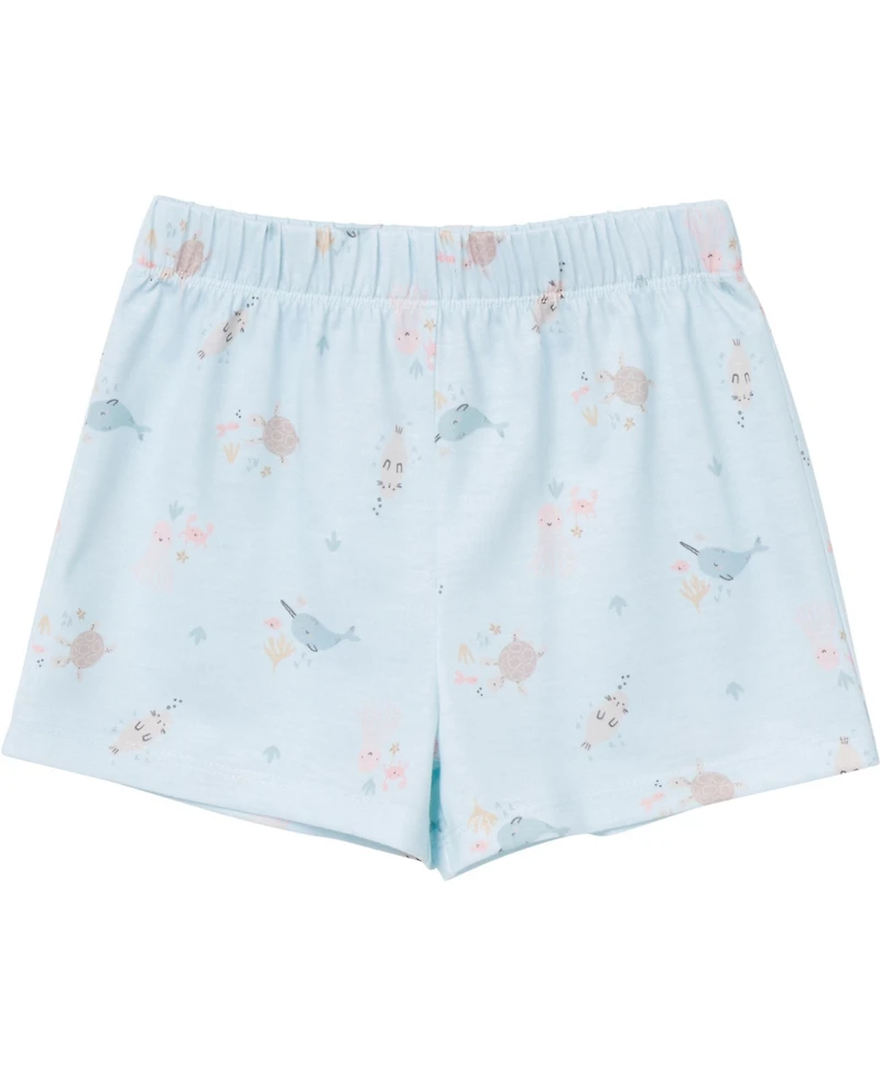 Gerber Baby Girls 2-Piece Button Up Pajama Shorts Set