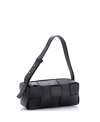 Pre-Owned Bottega Veneta Brick Cassette Shoulder Bag Maxi Intrecciato Leather