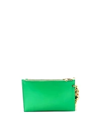 Pre-Owned Bottega Veneta Small Trio Wristlet Pouch Leather