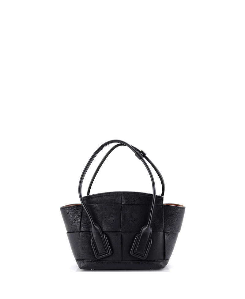 Pre-Owned Bottega Veneta Small Arco Bag Maxi Intrecciato Leather