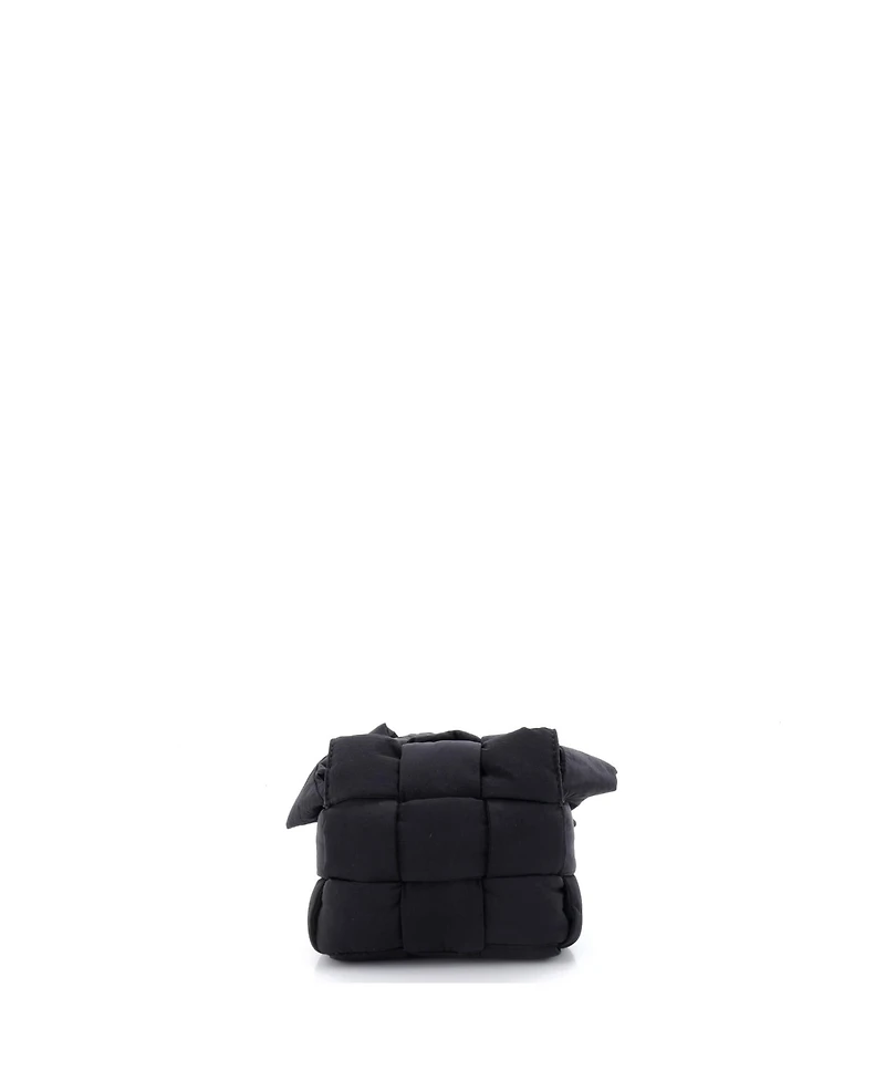 Pre-Owned Bottega Veneta Extra Mini Cassette Crossbody Bag Maxi Intrecciato Nylon