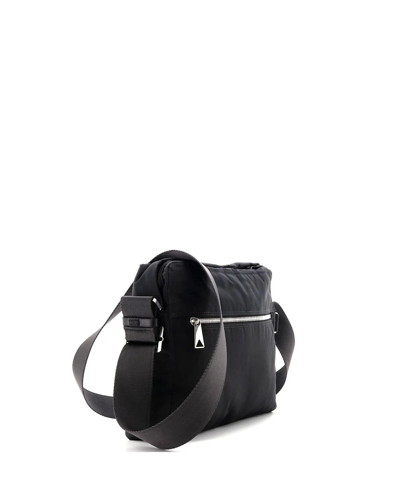 Pre-Owned Bottega Veneta Snap Button Messenger Bag Nylon