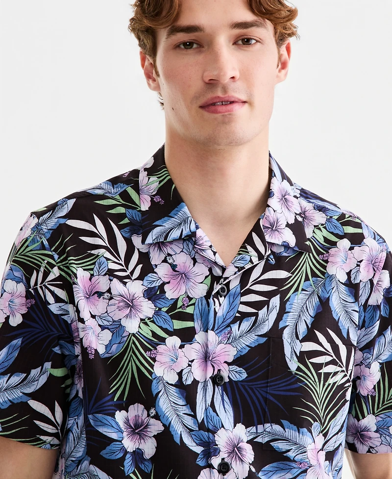 Tommy Bahama Men's Short-Sleeve Floral Shirt