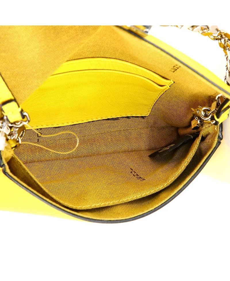 Pre-Owned Fendi Micro Baguette Bag Leather