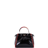 Pre-Owned Fendi Mini Resin Handle Peekaboo Bag Patent