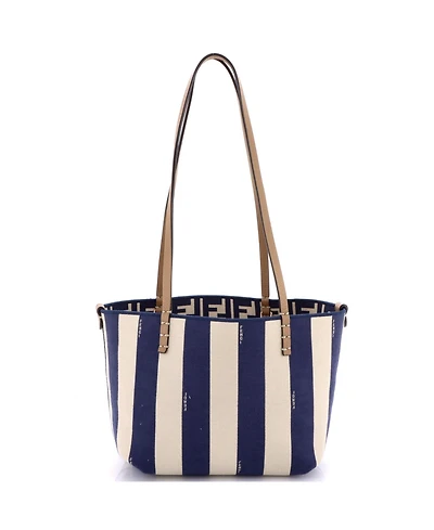 Pre-Owned Fendi Medium Reversible Roll Tote Zucca Canvas