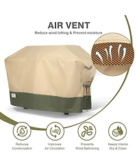 Aoodor Heavy Duty Bbq 3-6 Burners Flap Top Grill Cover, 600D Waterproof Oxford Outdoor Barbecue Grill Cover with Air Vents
