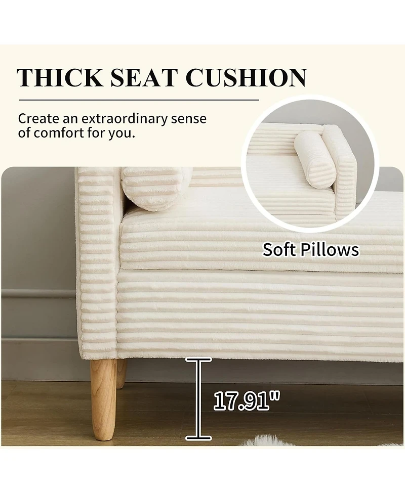 Rainsken 65" Storage Ottoman