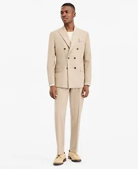 Bar Iii Mens Slim Fit Tan Solid Double Breasted Suit Separates Macys Exclusive
