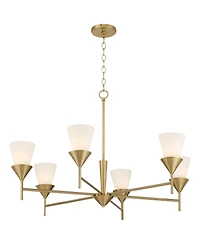 Possini Euro Design Caulfield 36" Wide 6-Light Chandelier