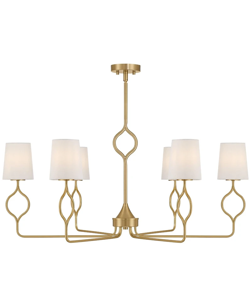 Possini Euro Design Pirouette 40"W Warm 6-Light Chandelier