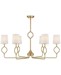 Possini Euro Design Pirouette 40"W Warm 6-Light Chandelier