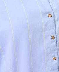 Tribal Women's Yarn Dye Stripe Button Shirt