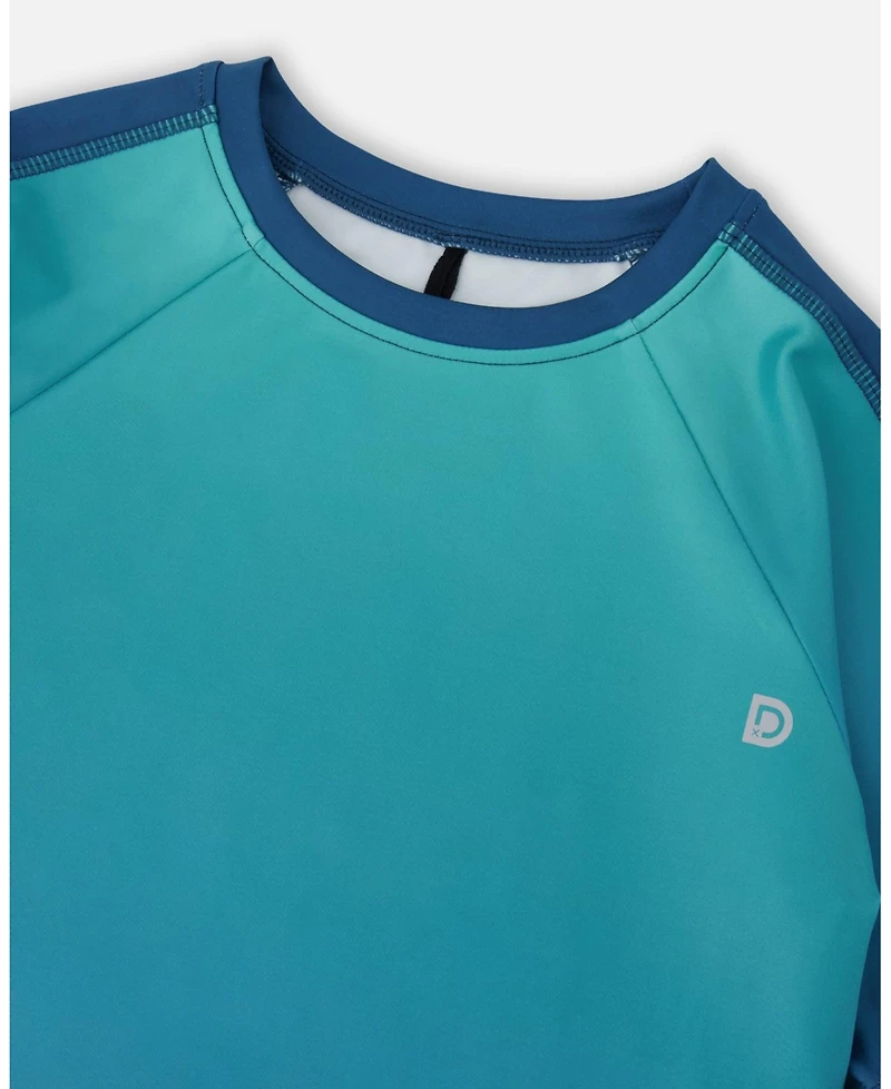 Deux par Deux Boys Short Sleeve Athletic Top in Polyester