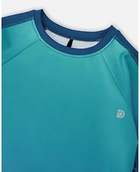 Deux par Deux Boys Short Sleeve Athletic Top in Polyester