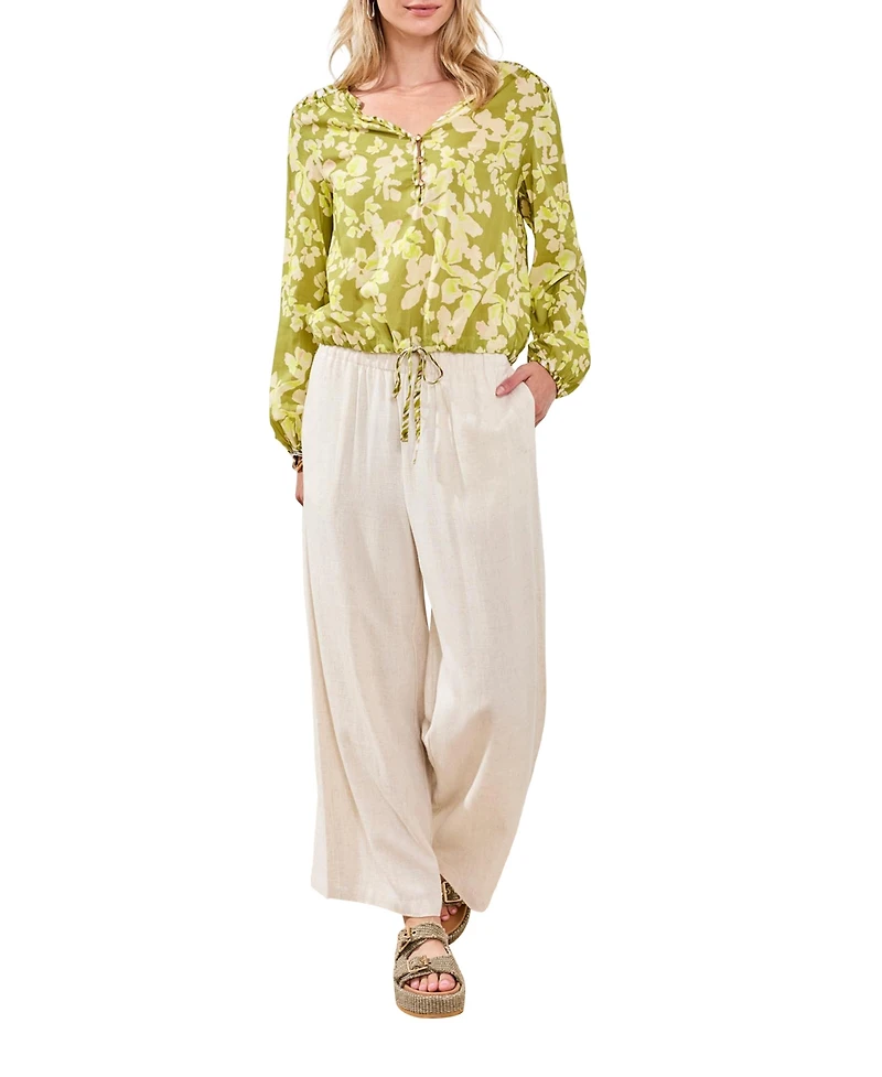 Tribal Women's Flowy Long-Sleeve Novelty Top