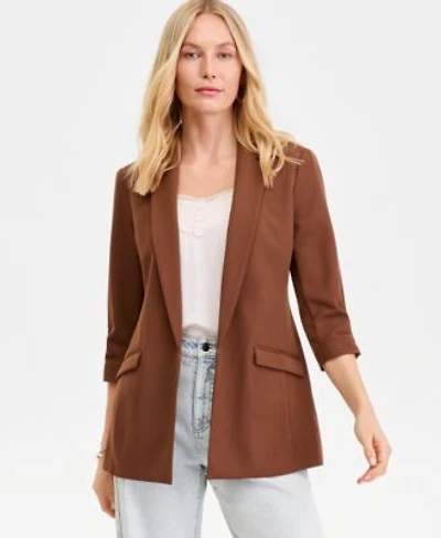 I.N.C. International Concepts Womens Menswear Blazer P Xs 4x Created For Macys