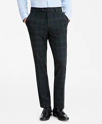 Bar Iii Men's Slim-Fit Green Tartan Suit Separates Pants, Macy's Exclusive