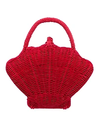 Nina Rattan Shell Minaudiere Small Clutch Handbag