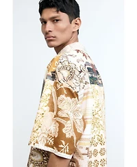 Desigual Men's Oriental patch shirt