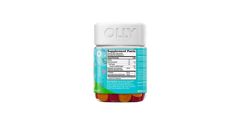 Olly Kids Chillax Gummies Sunny Sherbet, 50 Count
