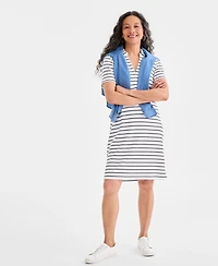 Style & Co Women's Striped Polo Dress, Macy's Exclusive