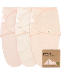 KeaBabies 3pk Soothe Wren Swaddle Sleep Sacks, Newborn Swaddles Wrap 0-3 Months, Soft Baby Wearable Blanket