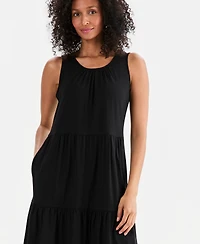 Style & Co Women's Sleeveless Tiered Knit Dress, Macy's Exclusive