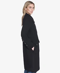 Andrew Marc Women's Almedia Sb Wool Twill Coat With Back Belt