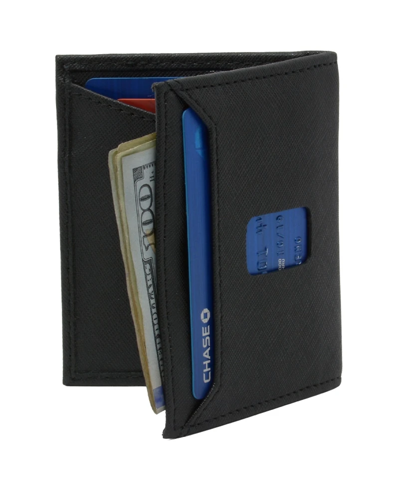 Alpine Swiss Rfid Blocking Slim Front Pocket Wallet Leather Business Card Case