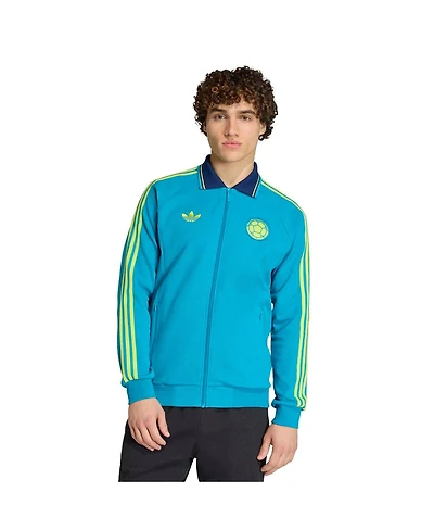 Adidas Men's Turquoise Colombia National Team 2026 World Cup Anthem Full-Zip Jacket