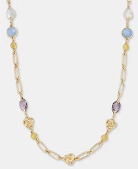 Anne Klein Gold-Tone 42" Stone Knot Strandage Necklace