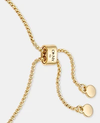 Dkny Gold-Tone Inlay Ring Slider Bracelet