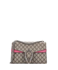 Pre-Owned Gucci Small Dionysus Bag Gg Coated Canvas