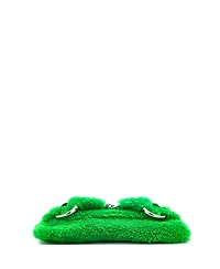 Pre-Owned Gucci Medium Horsebit Chain Shoulder Bag Shearling