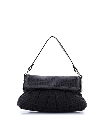 Pre-Owned Fendi Small Chef Flap Bag Zucca Canvas