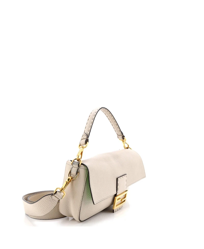 Pre-Owned Fendi Medium Selleria Baguette Nm Bag Leather