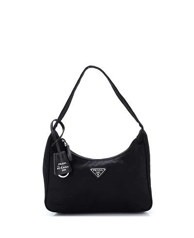 Pre-Owned Prada Mini Re-Edition 2000 Hobo Tessuto