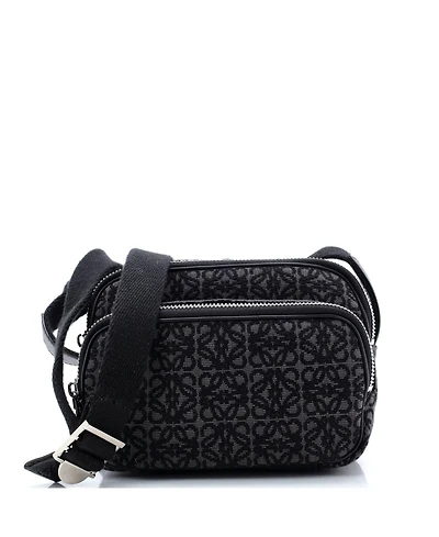 Pre-Owned Loewe Mini Front Pocket Camera Bag Anagram Canvas