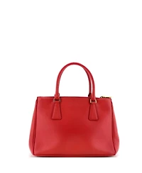 Pre-Owned Prada Small Double Zip Lux Tote Saffiano Leather