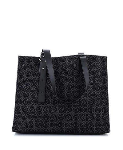 Pre-Owned Loewe Horizontal Buckle Handle Tote Anagram Jacquard