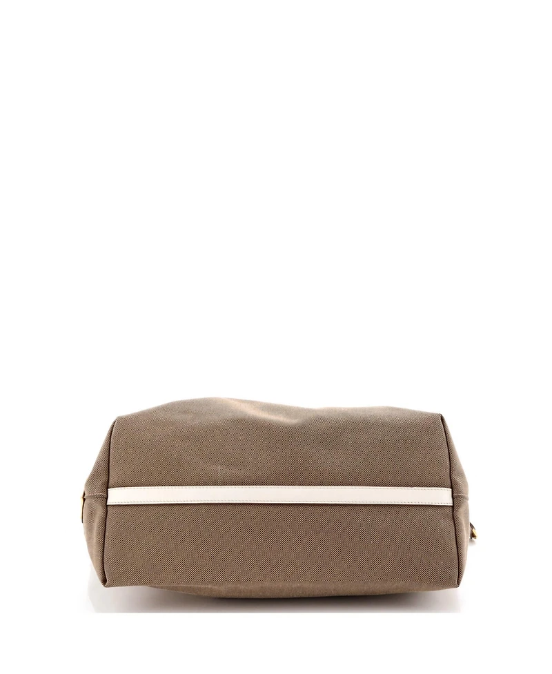 Pre-Owned Prada Medium Logo Open Tote Canvas