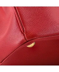 Pre-Owned Prada Large Double Zip Lux Tote Saffiano Leather